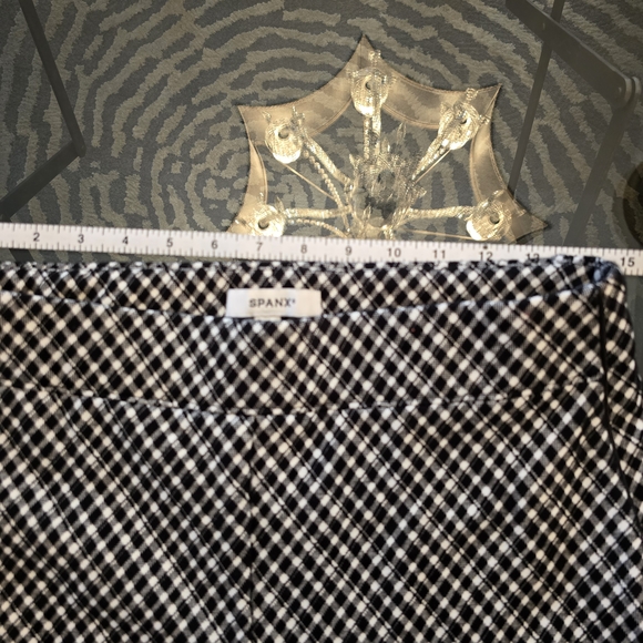 Spanx Medium Black and White Wide Leg Pants - Picture 6 of 9